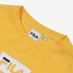 Fila Slim Crop - Naisten Poolopaita - Keltainen | FI-82449